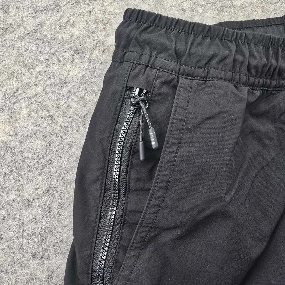 BYLT Premium Basics Shorts Mens XXL Black Lined Athletic Training Zipper Pockets